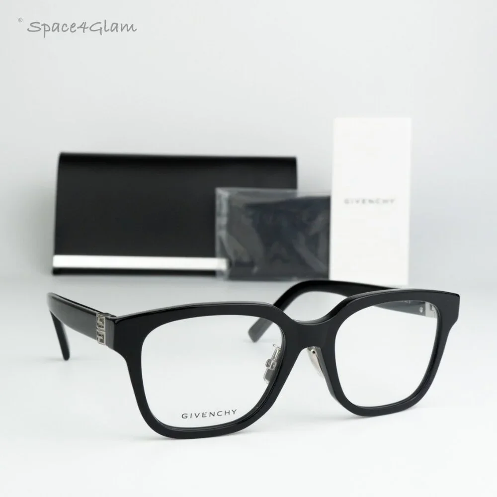 BRAND NEW Givenchy GV50040F 001 Black Demo Women Square Eyeglasses